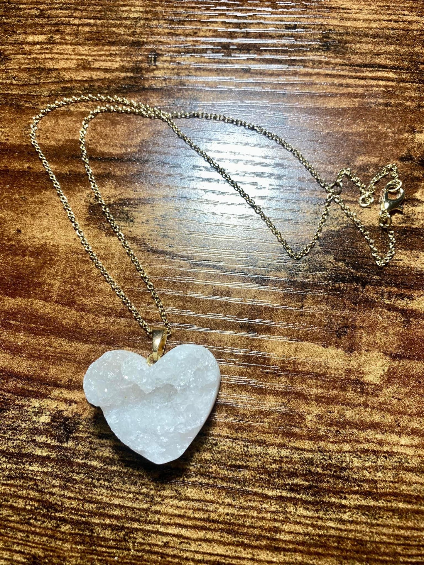 Quartz Heart Necklace