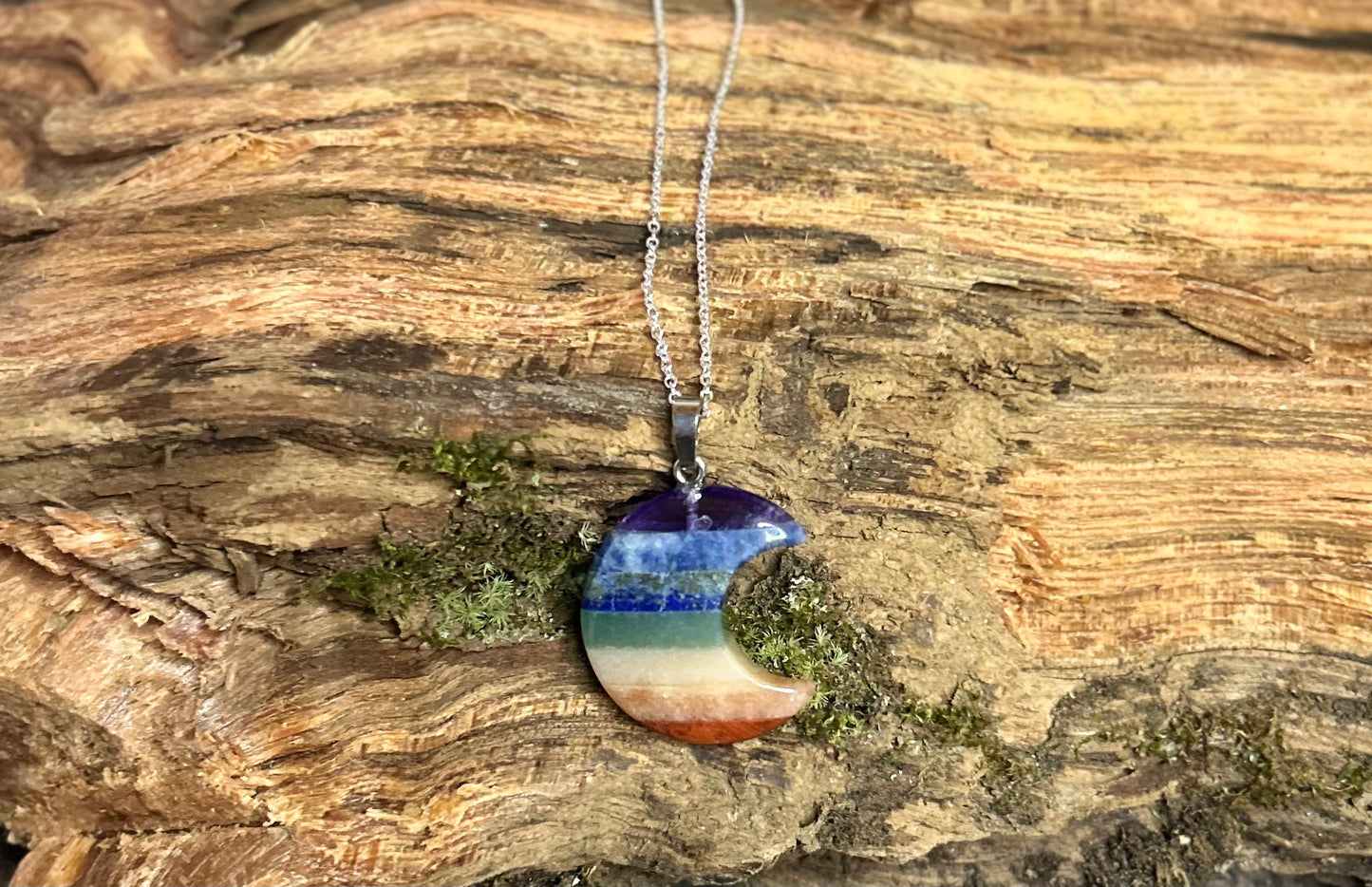 Chakra Moon Necklace