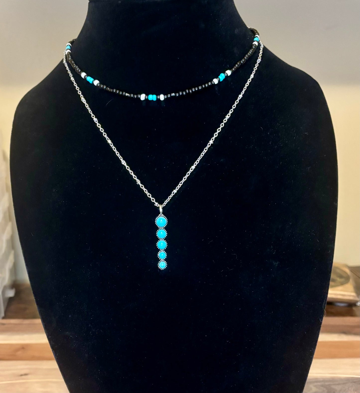 Turquoise Double Stack Necklace